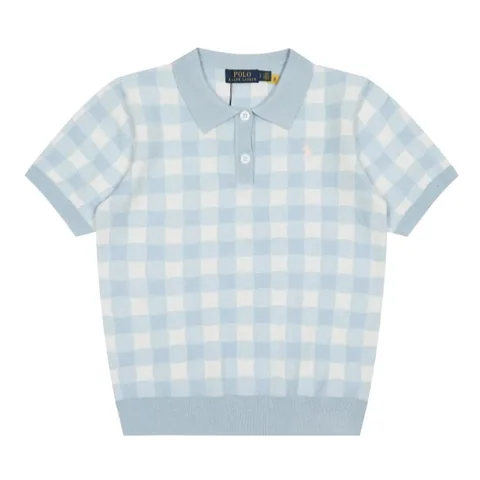 Polo Ralph Lauren Gingham Knit Polo Shirt — source listing photo