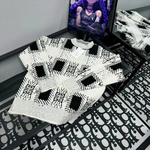 Givenchy Patchwork-Print Knit Sweaters — source listing photo
