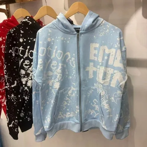 Mixed Emotions All-Over Print Zip Hoodies [3 styles] — source listing photo