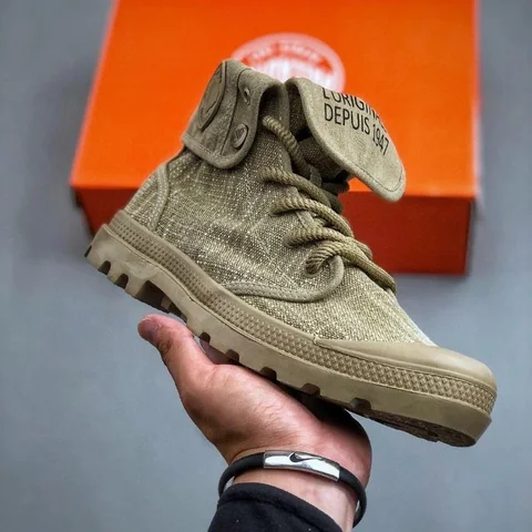 Palladium Foldover Canvas Boots [4 styles] — source listing photo