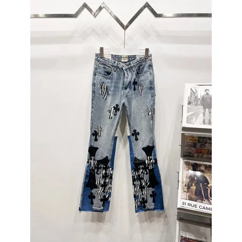 Chrome Hearts Cross-Patch Jeans [15 styles] — source listing photo