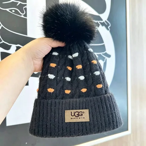 UGG Pom-Pom Knit Beanies [5 styles] — source listing photo
