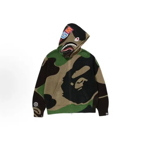 BAPE Camo & Shark Zip-Up Hoodies [11 styles] — source listing photo