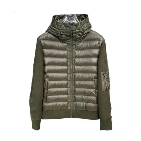 Moncler Knit-Panel Hooded Down Jacket [2 styles] — source listing photo