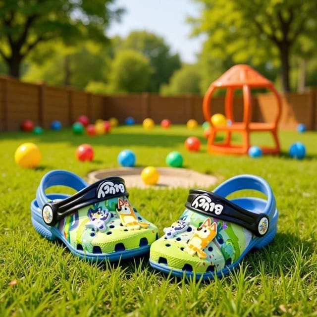 Crocs Classic Clog x Bluey Kids' Waterproof Clogs — source listing image