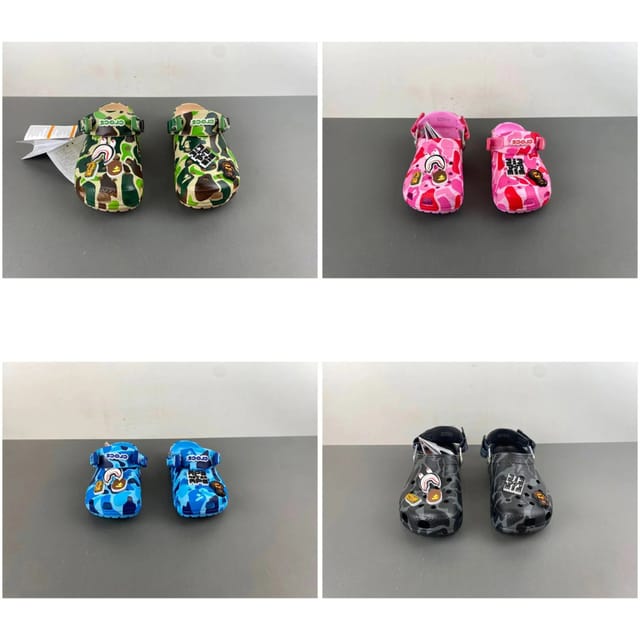 Crocs Classic Clog x BAPE Collaboration Kids' Clogs [4 styles] — source listing image