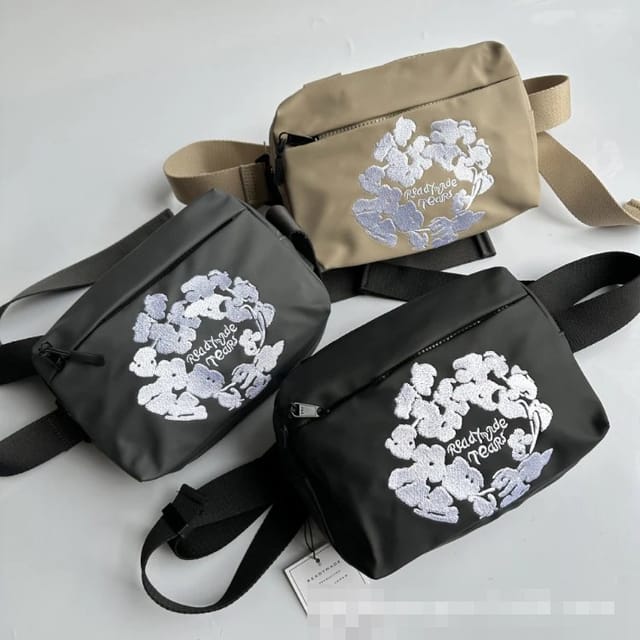Readymade Floral Embroidery Waist Bag — source listing image