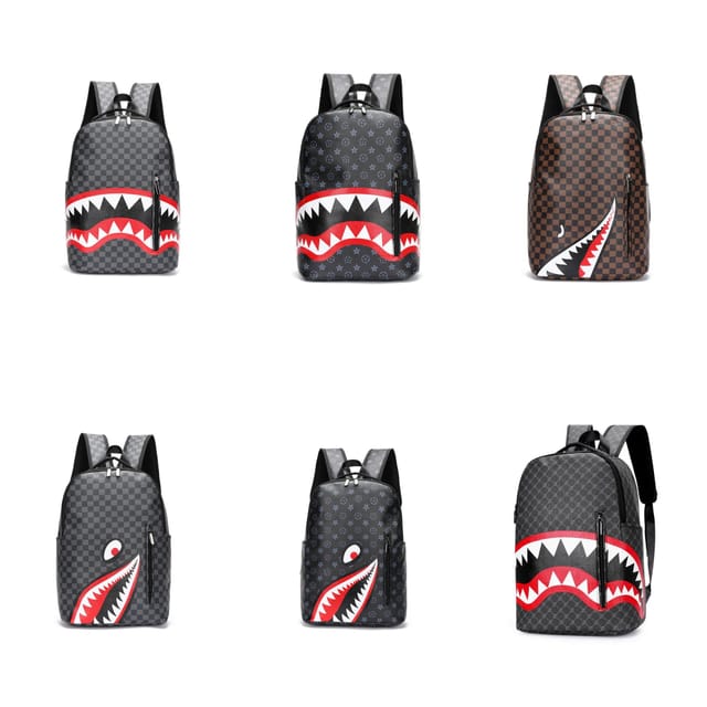 Shark Mouth Graphic Backpack [6 styles] — source listing image