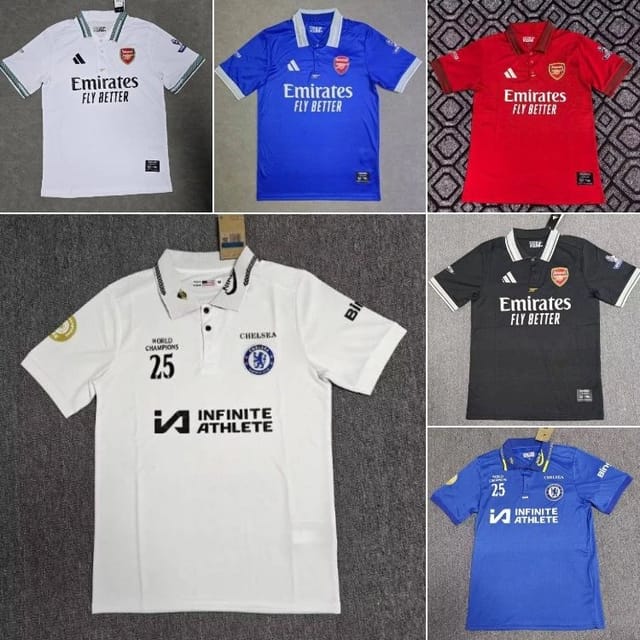 Chelsea and Arsenal Soccer Polo Shirts [6 styles] — source listing image