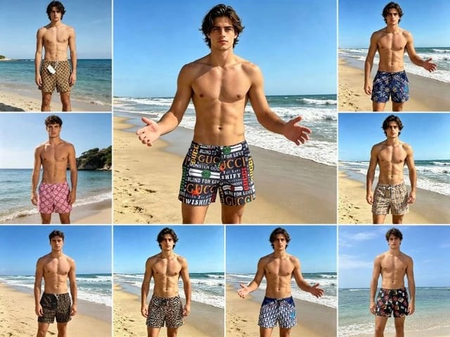 Gucci GG Supreme Swim Trunks [11 styles] — source listing image