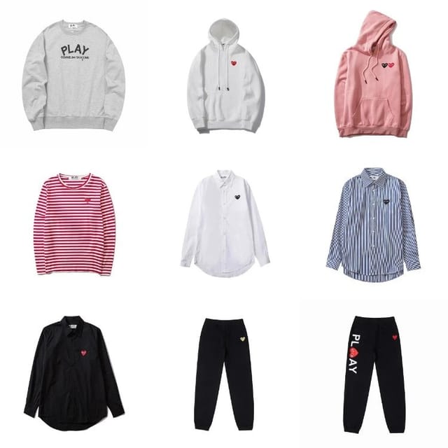 Comme des Garçons PLAY Hoodies, Sweaters, Shirts & Pants [29 styles] — source listing image