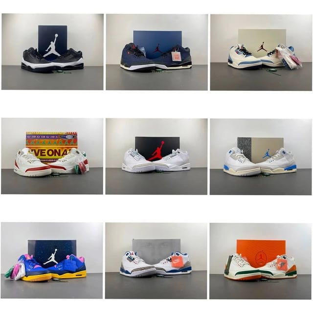 Air Jordan 3 Retro Sneaker Collection [10 styles] — source listing image