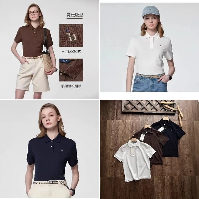 Hazzys Short-Sleeve Polo Shirts [3 styles] — source listing image