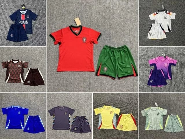 Kids' Football Jersey & Shorts Sets [17 styles] — source listing image