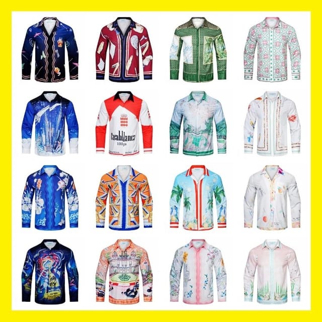 Casablanca Printed Long-Sleeve Shirts [34 styles] — source listing image
