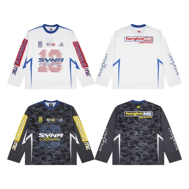 Syna World Motocross-Style Long-Sleeve Jerseys [2 styles] — source listing image