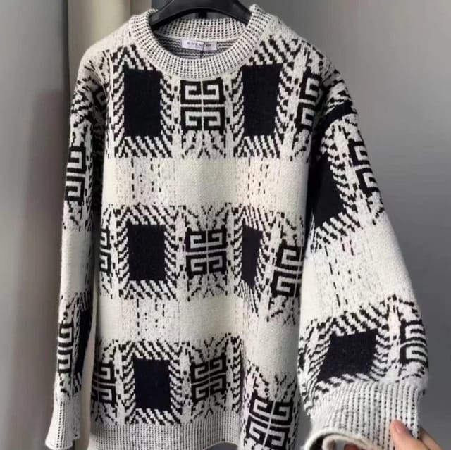 Givenchy Patchwork-Print Knit Sweaters — source listing image