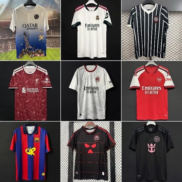 Club & National-Team Football Jerseys [40 styles] — source listing image