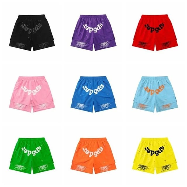 Sp5der Logo Drawstring Shorts [19 styles] — source listing image