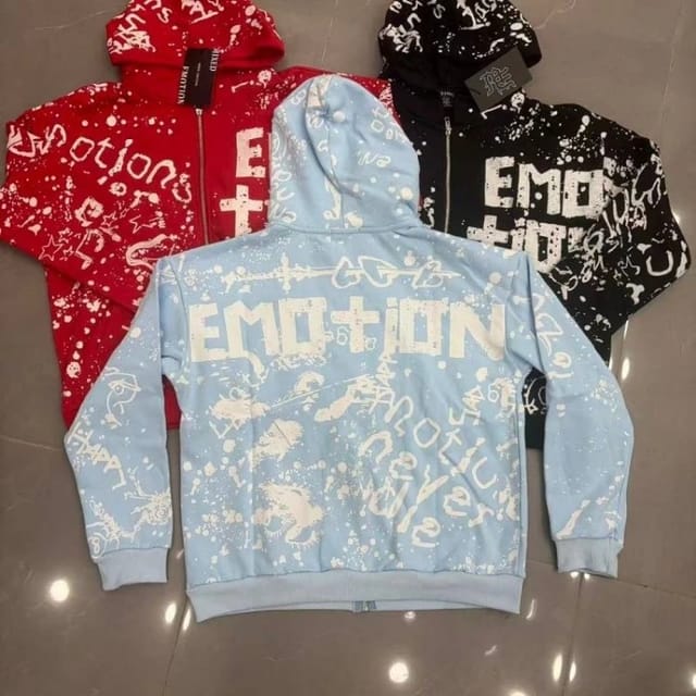 Mixed Emotions All-Over Print Zip Hoodies [3 styles] — source listing image