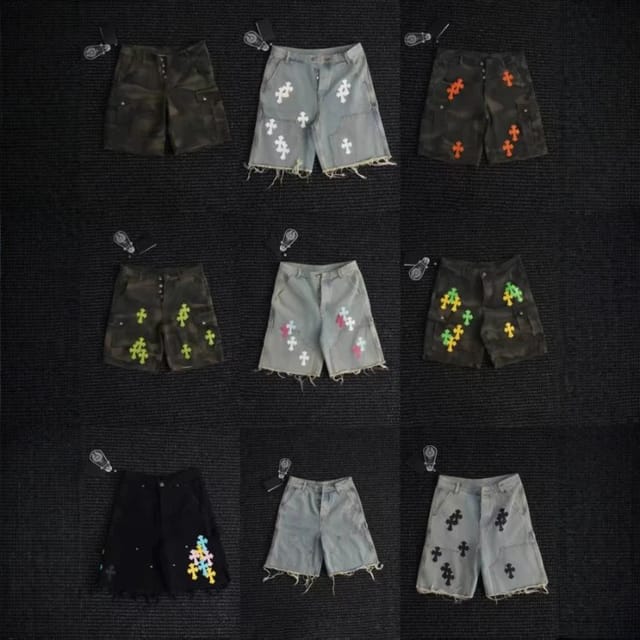 Chrome Hearts Cross-Patch Denim Shorts [28 styles] — source listing image