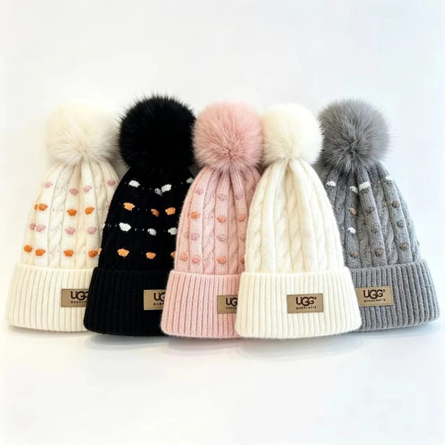 UGG Pom-Pom Knit Beanies [5 styles] — source listing image