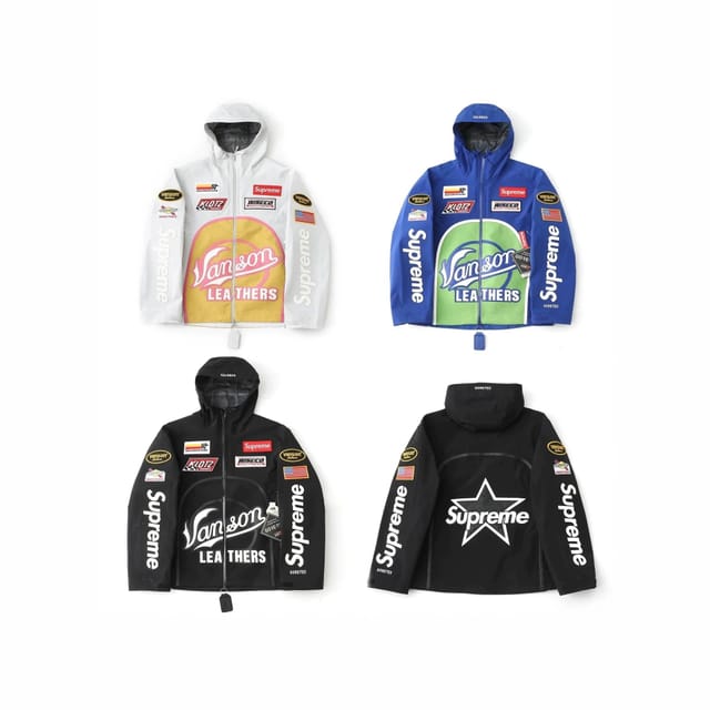 Supreme x Vanson Racing Jacket [3 styles] — source listing image