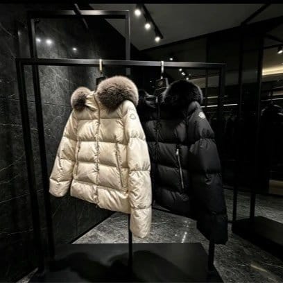 Moncler Women's Fur-Trim Hooded Down Jacket [2 styles] — source listing image
