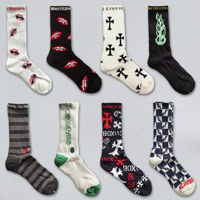 Chrome Hearts Graphic Crew Socks [53 styles] — source listing image