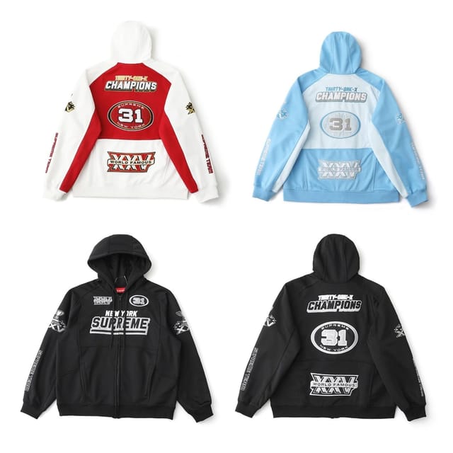 Supreme Racing Graphic Zip-Up Hoodie [3 styles] — source listing image