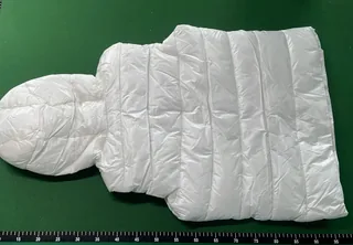 Back panels & hood on a green warehouse inspection mat, framed from a documented source photograph